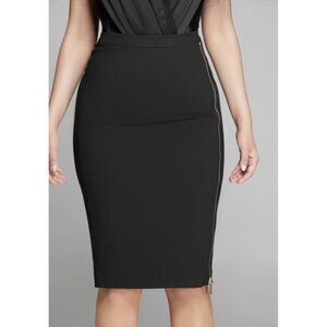 Marciano By Guess Terry Pencil  Women's Skirt In Black Size S